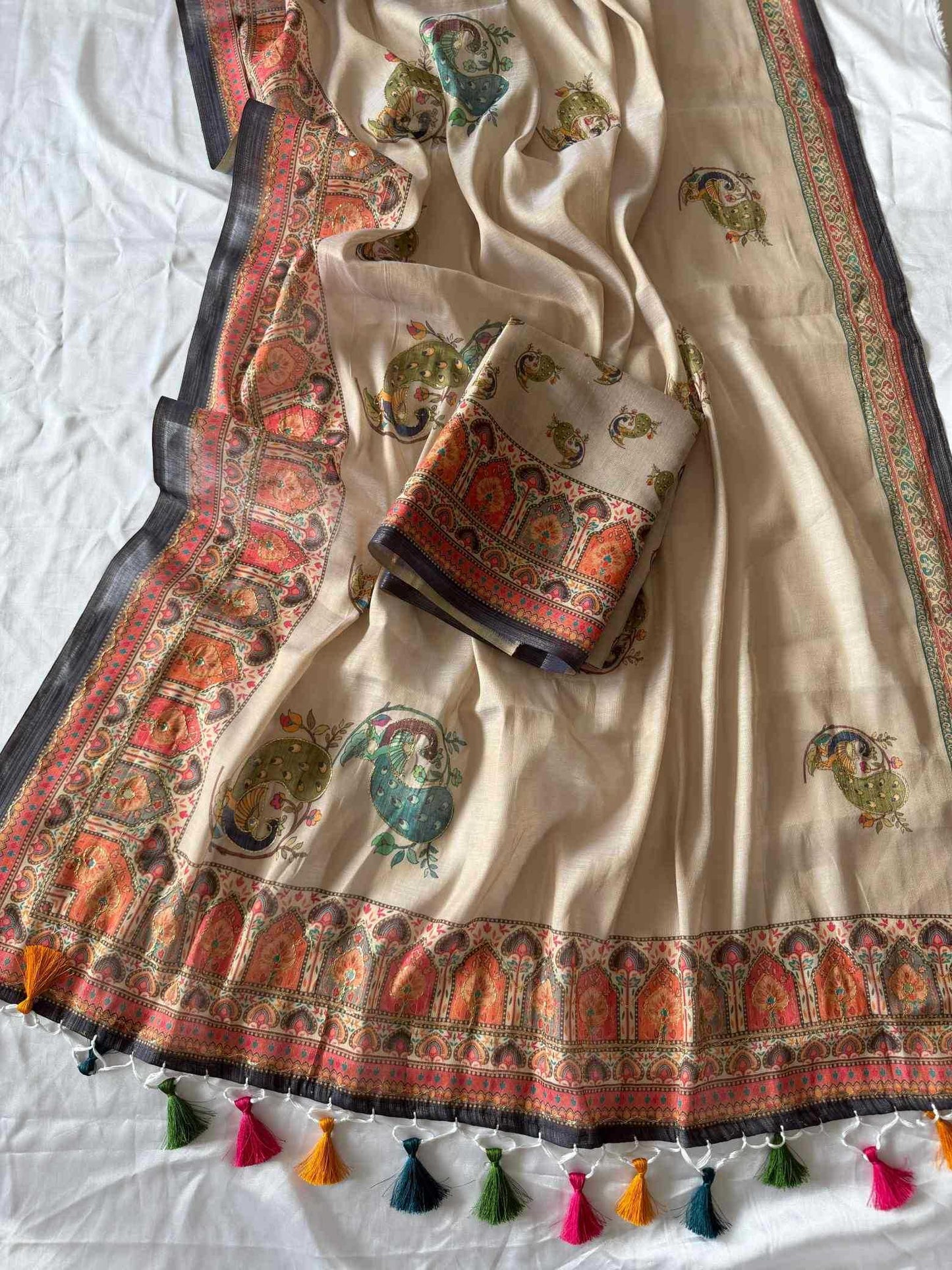 Printed Silk Saree