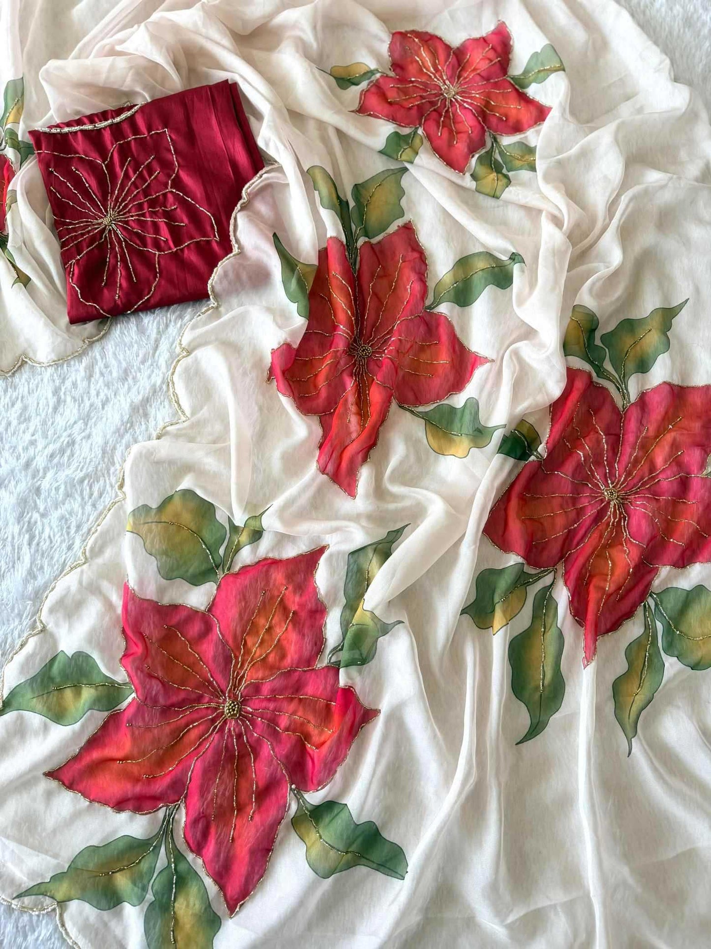 Soft Butter Silk Handloom Saree