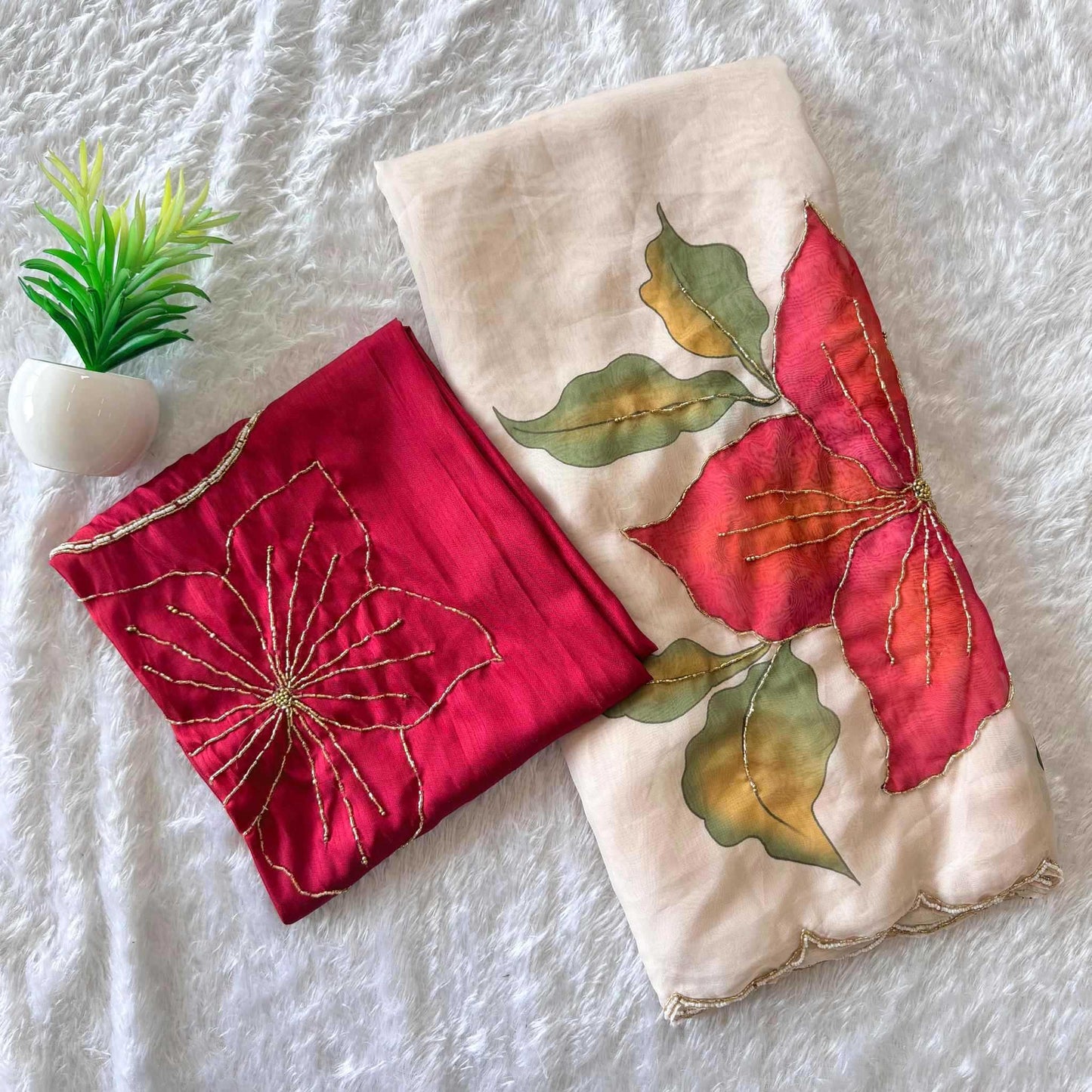 Soft Butter Silk Handloom Saree
