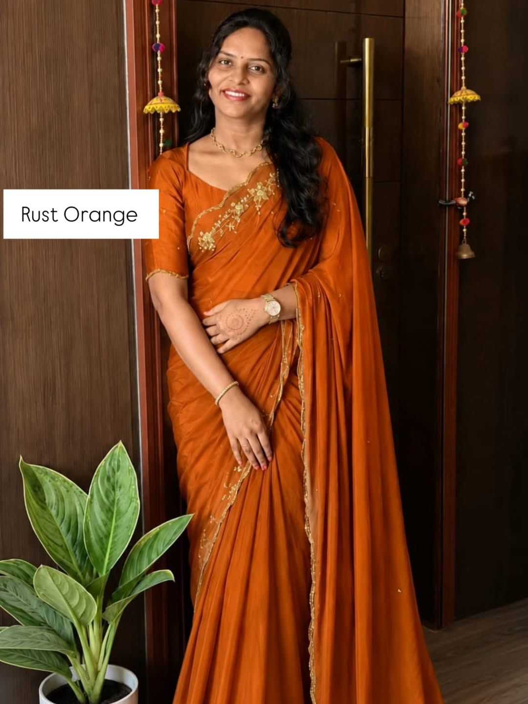 Crush Silk Designer Saree