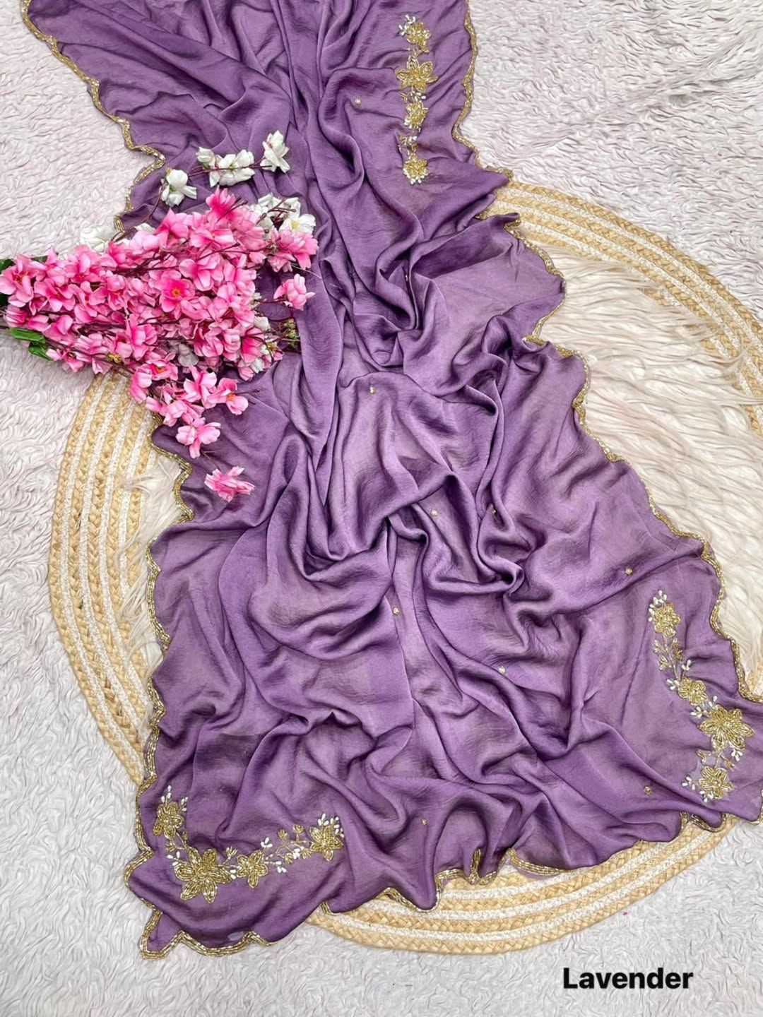 Crush Silk Designer Saree
