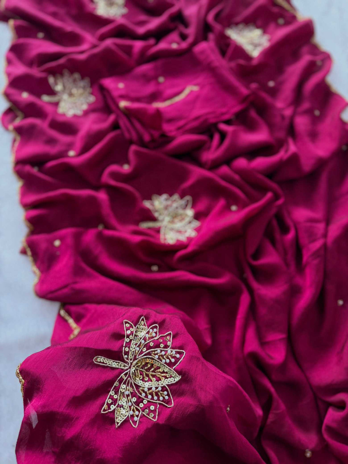 Vidhi Soft Gold Crush Designer Saree