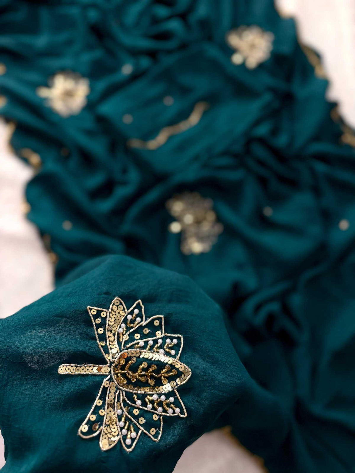 Vidhi Soft Gold Crush Designer Saree