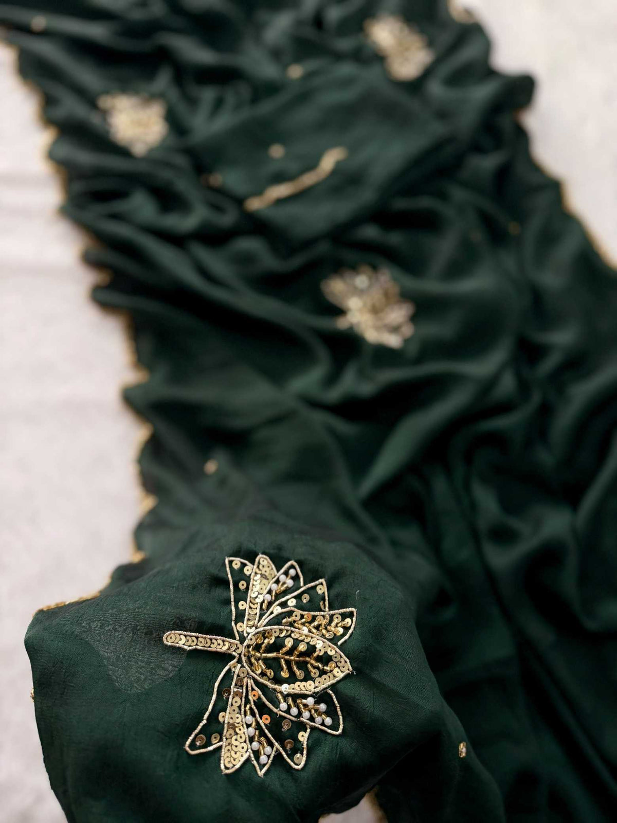Vidhi Soft Gold Crush Designer Saree