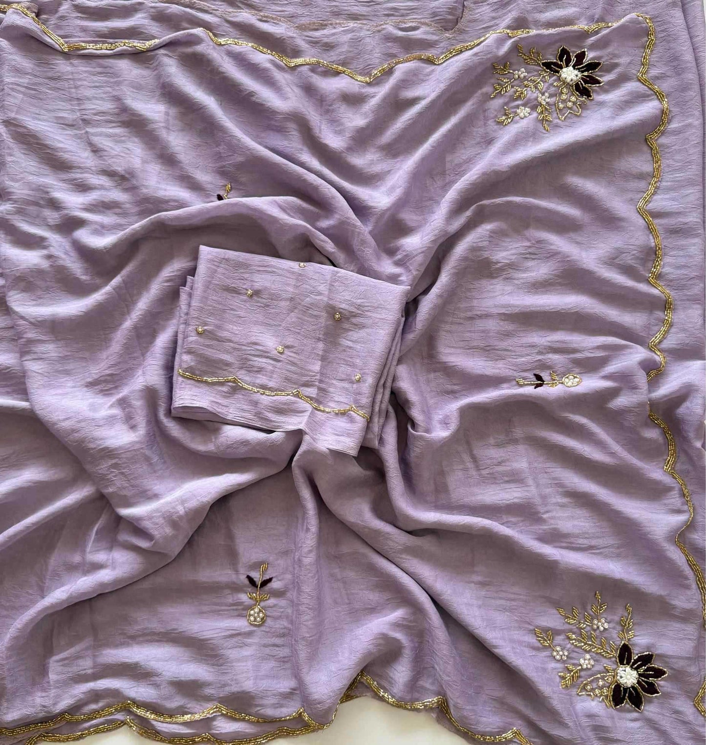 Soft Cursh Designer Saree