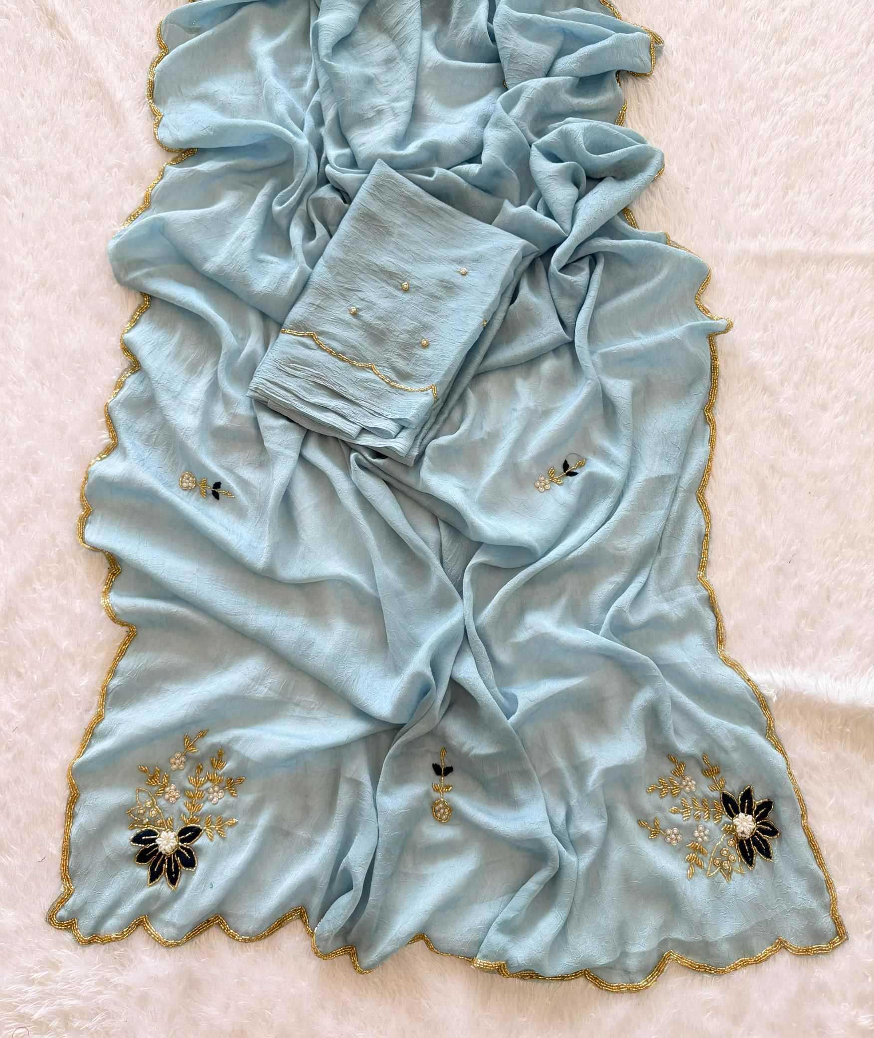 Soft Cursh Designer Saree