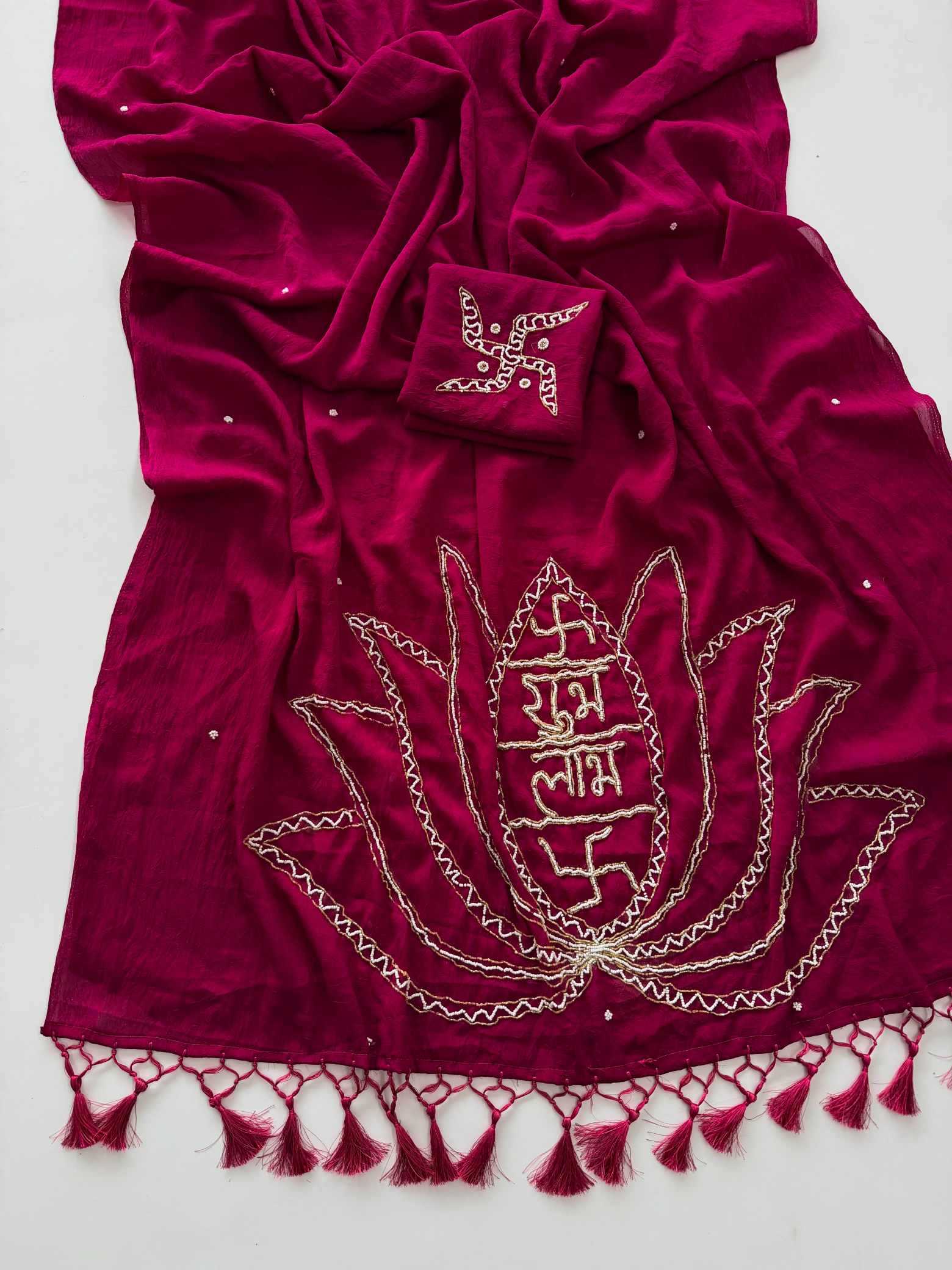 Crush Silk Handloom Saree