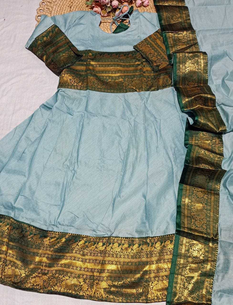 Cotton Festive Kurti in Purple