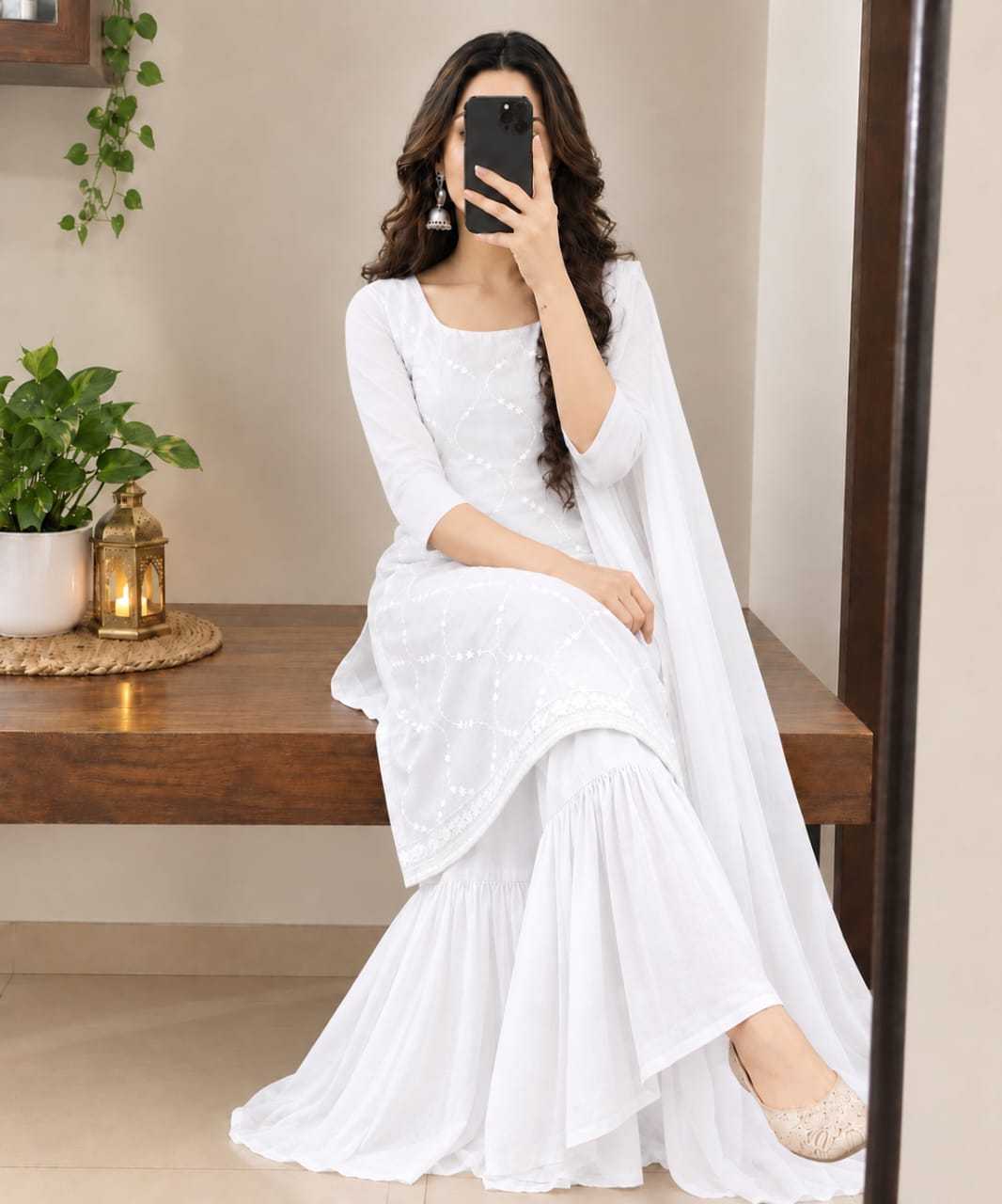 Georgette Sharara Salwar Suit