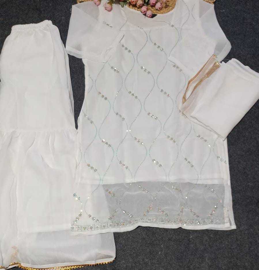 Georgette Sharara Salwar Suit