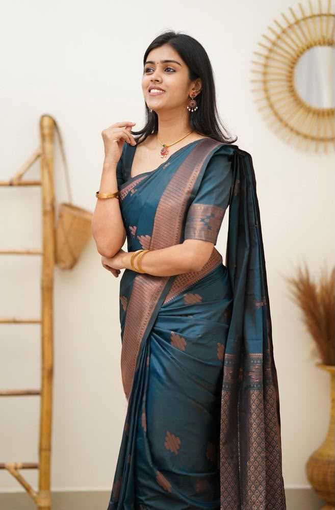 Lichi Silk Soft Saree in Eggplant