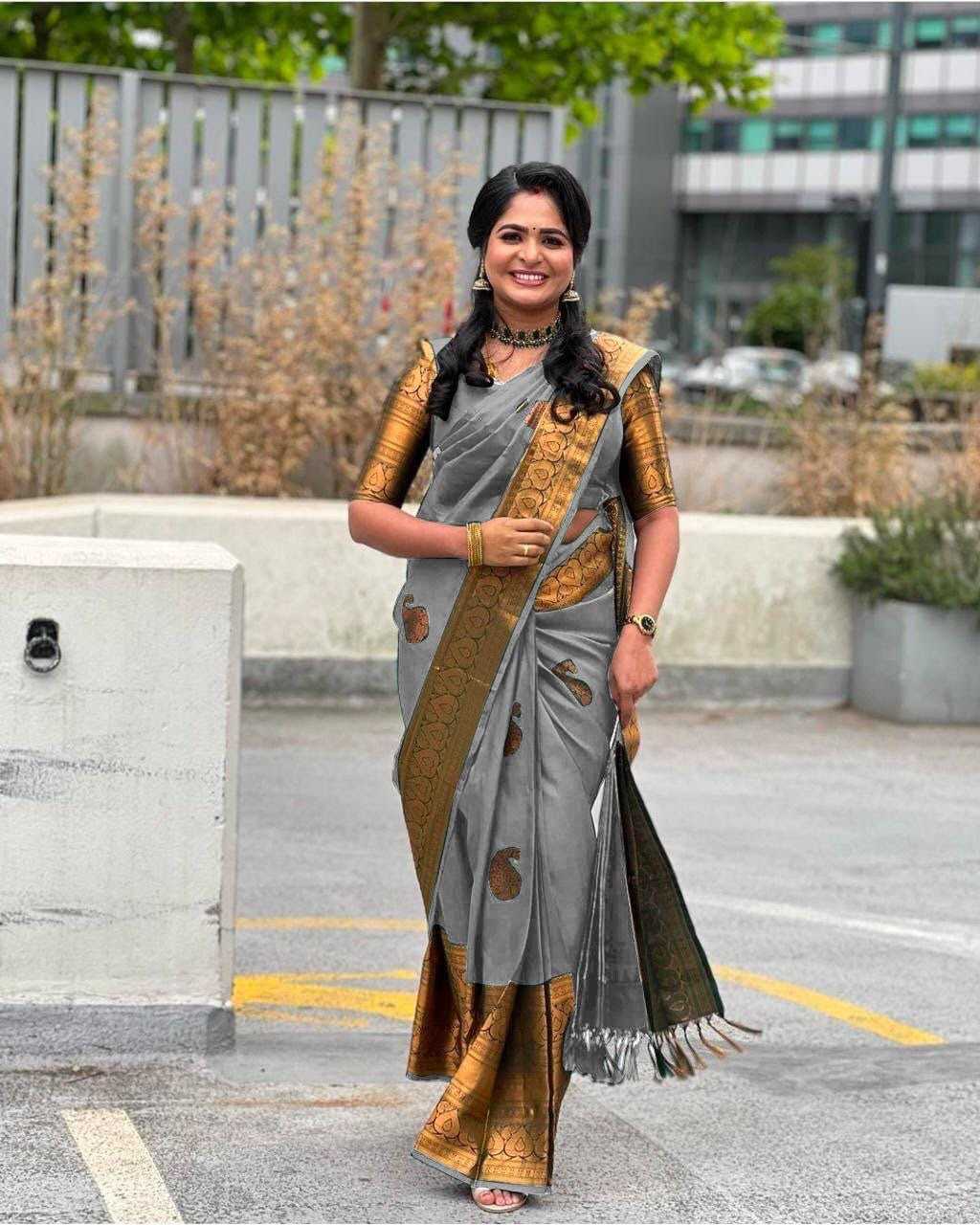 Lichi Silk Designer Saree