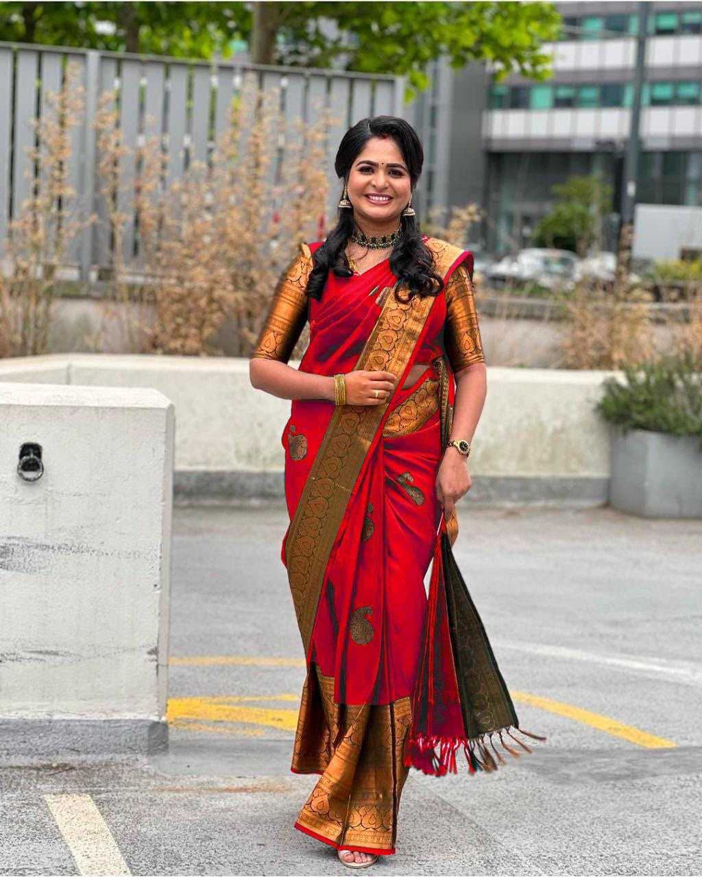 Lichi Silk Designer Saree