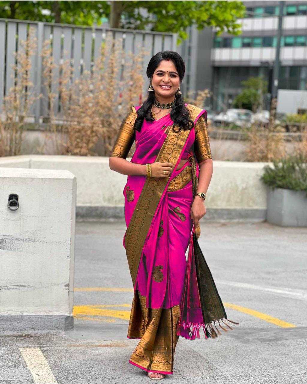 Lichi Silk Designer Saree