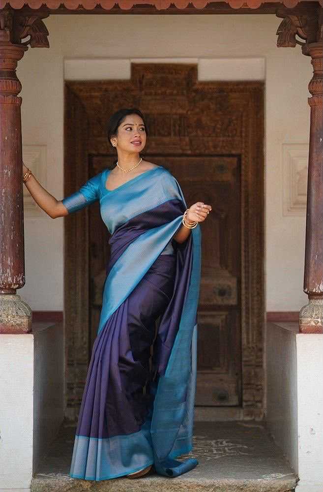 Lichi Silk Embroidered Saree