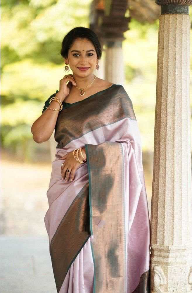 Lichi Silk Embroidered Saree