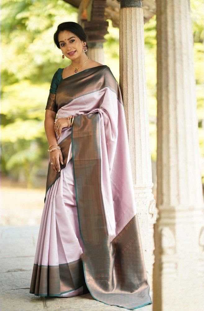 Lichi Silk Embroidered Saree