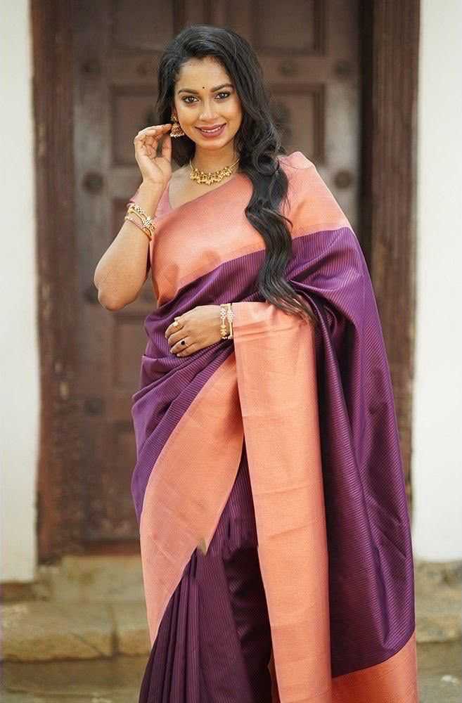Lichi Silk Embroidered Saree