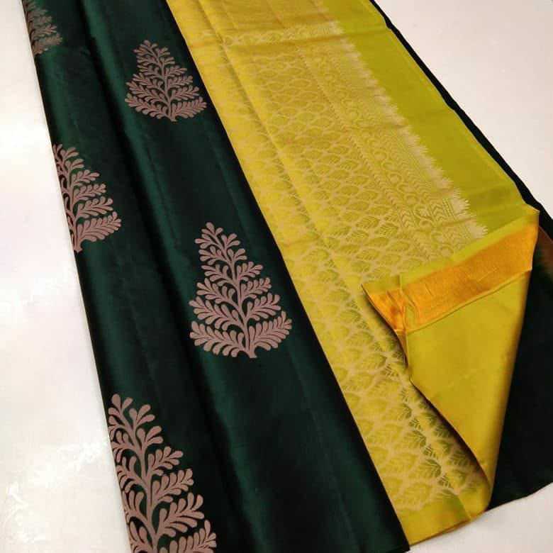Lichi Silk Soft Saree in Mustard