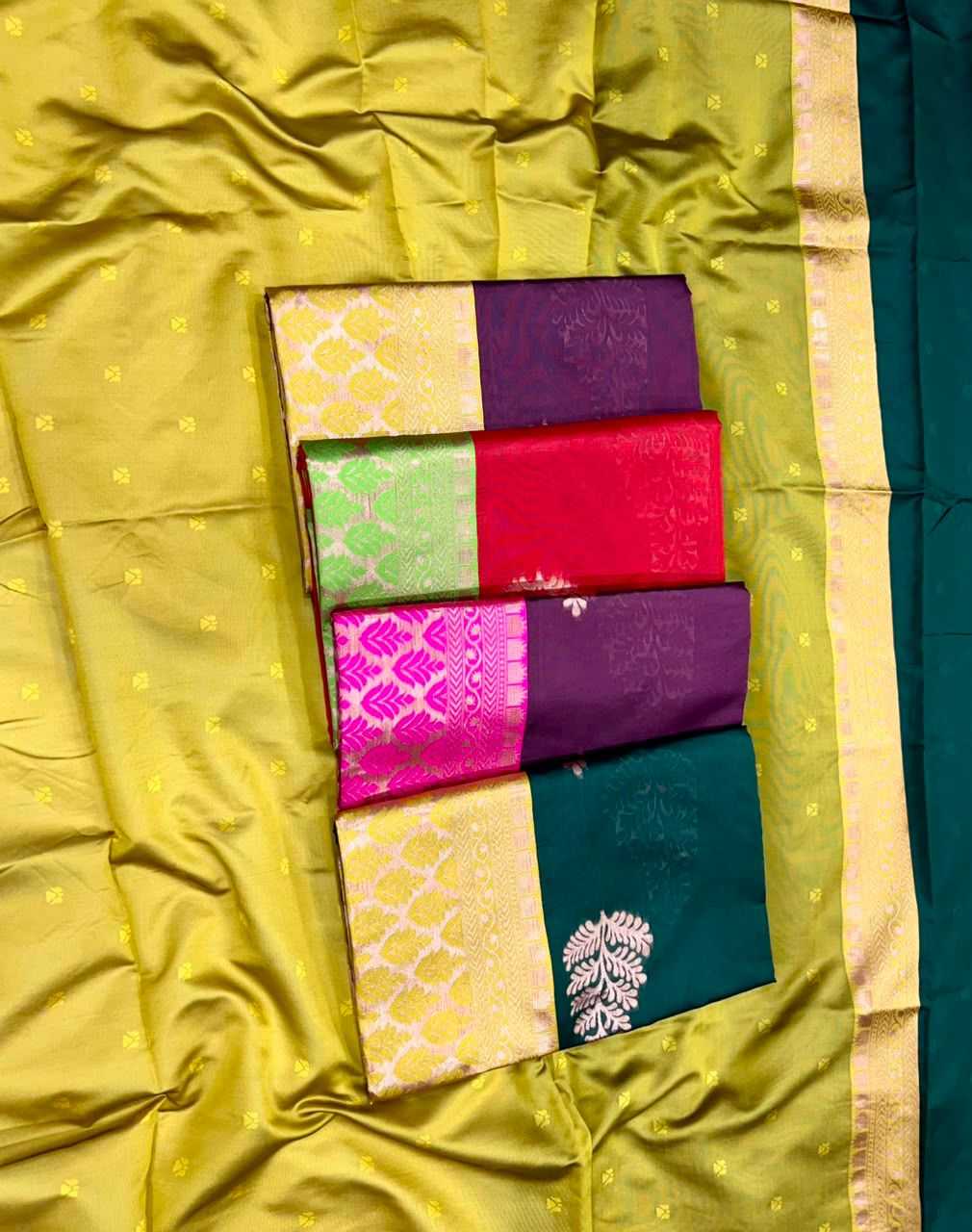 Lichi Silk Soft Saree in Mustard