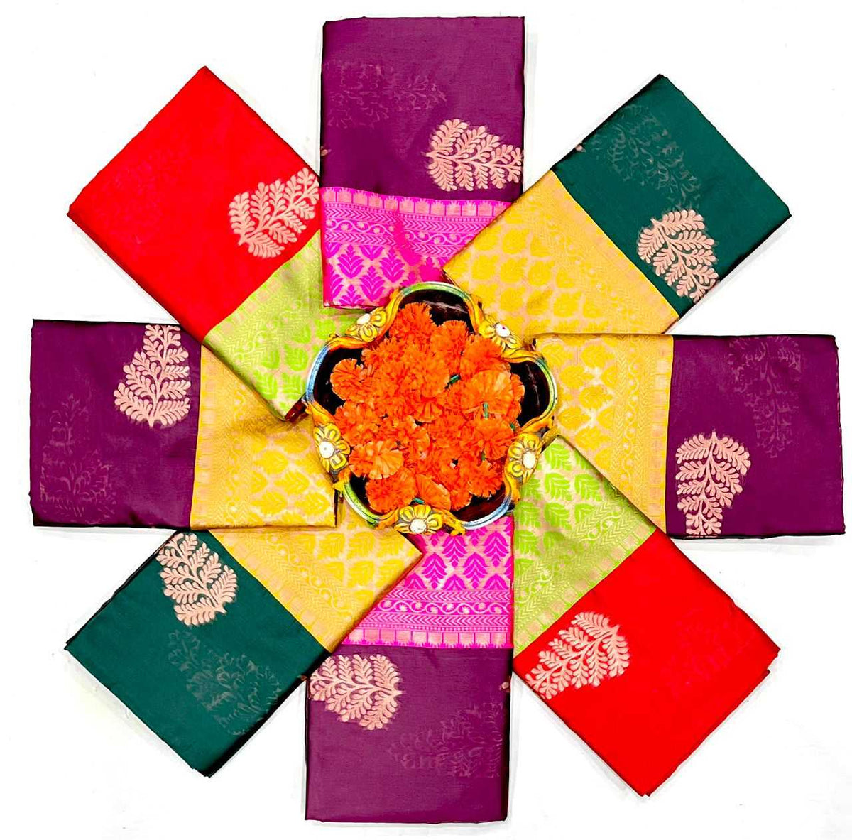Lichi Silk Soft Saree in Mustard