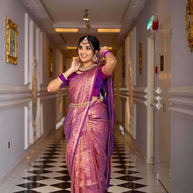 Lichi Silk Jacquard Saree