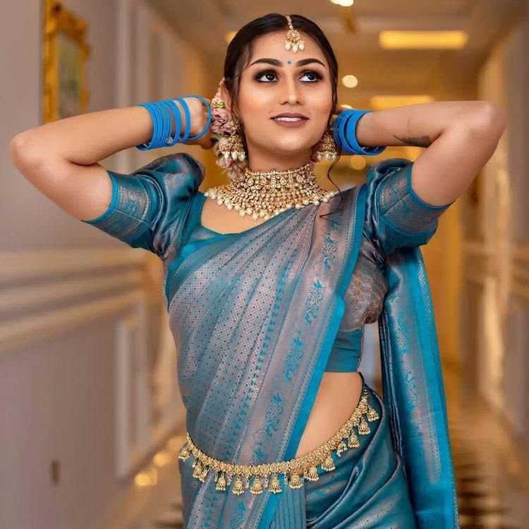 Lichi Silk Jacquard Saree