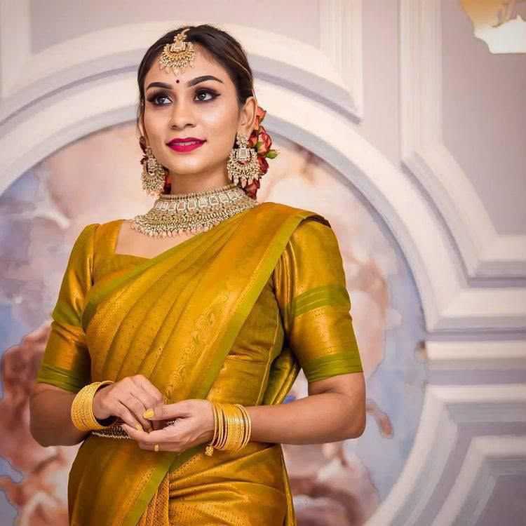 Lichi Silk Jacquard Saree