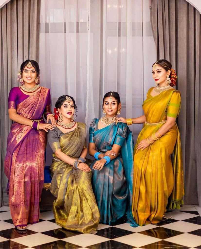 Lichi Silk Jacquard Saree