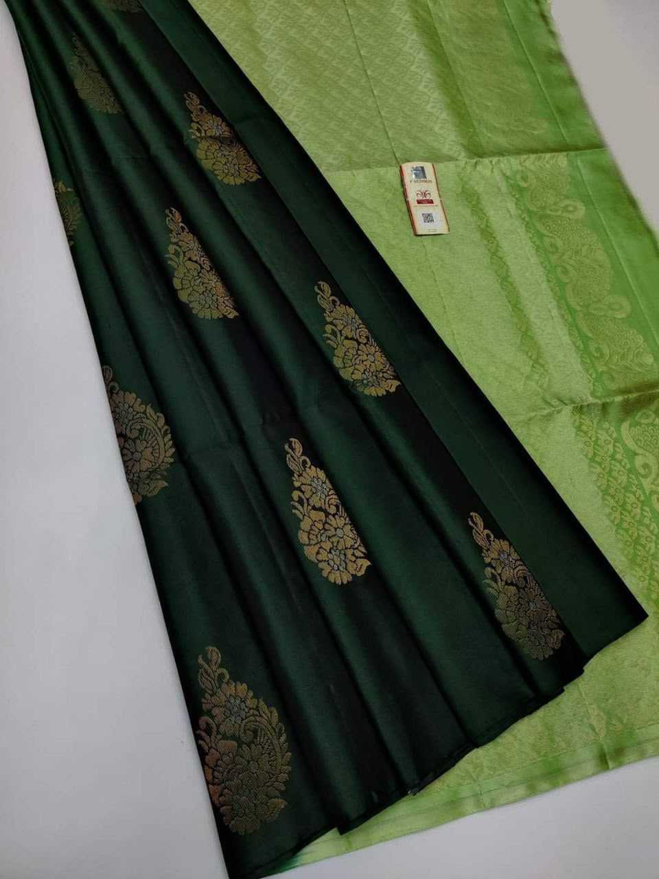 Lichi Silk Soft Saree in Dark Blue
