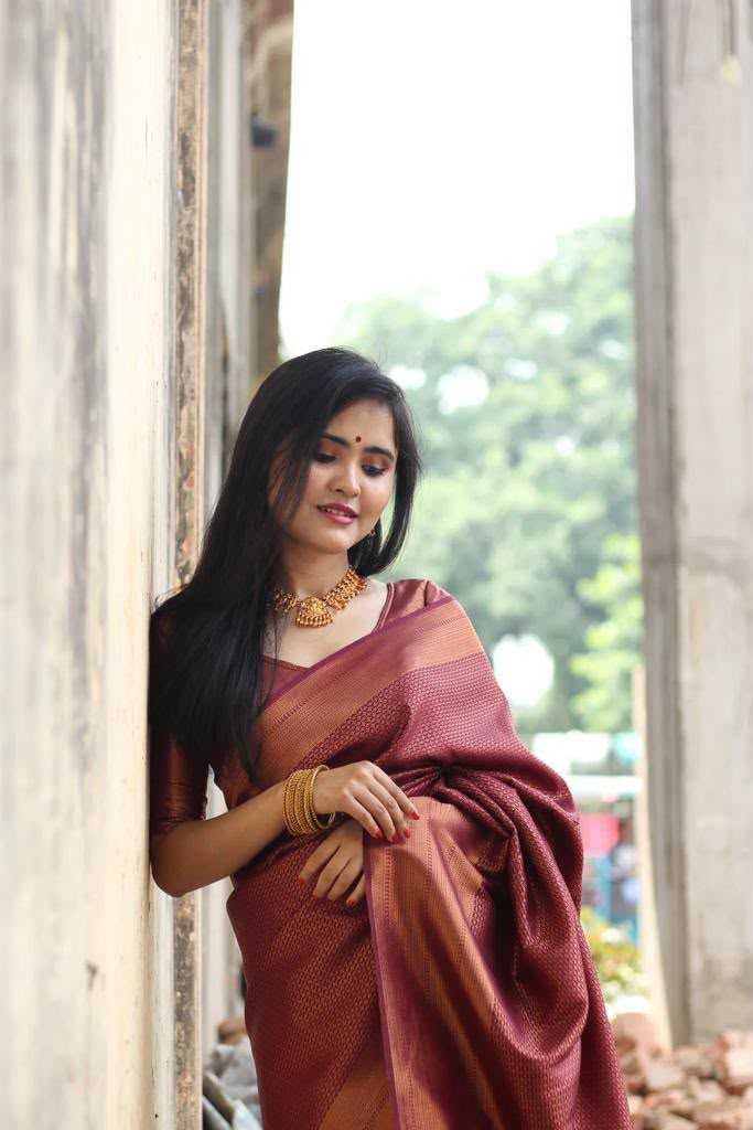 Soft Silk Embroidered Saree