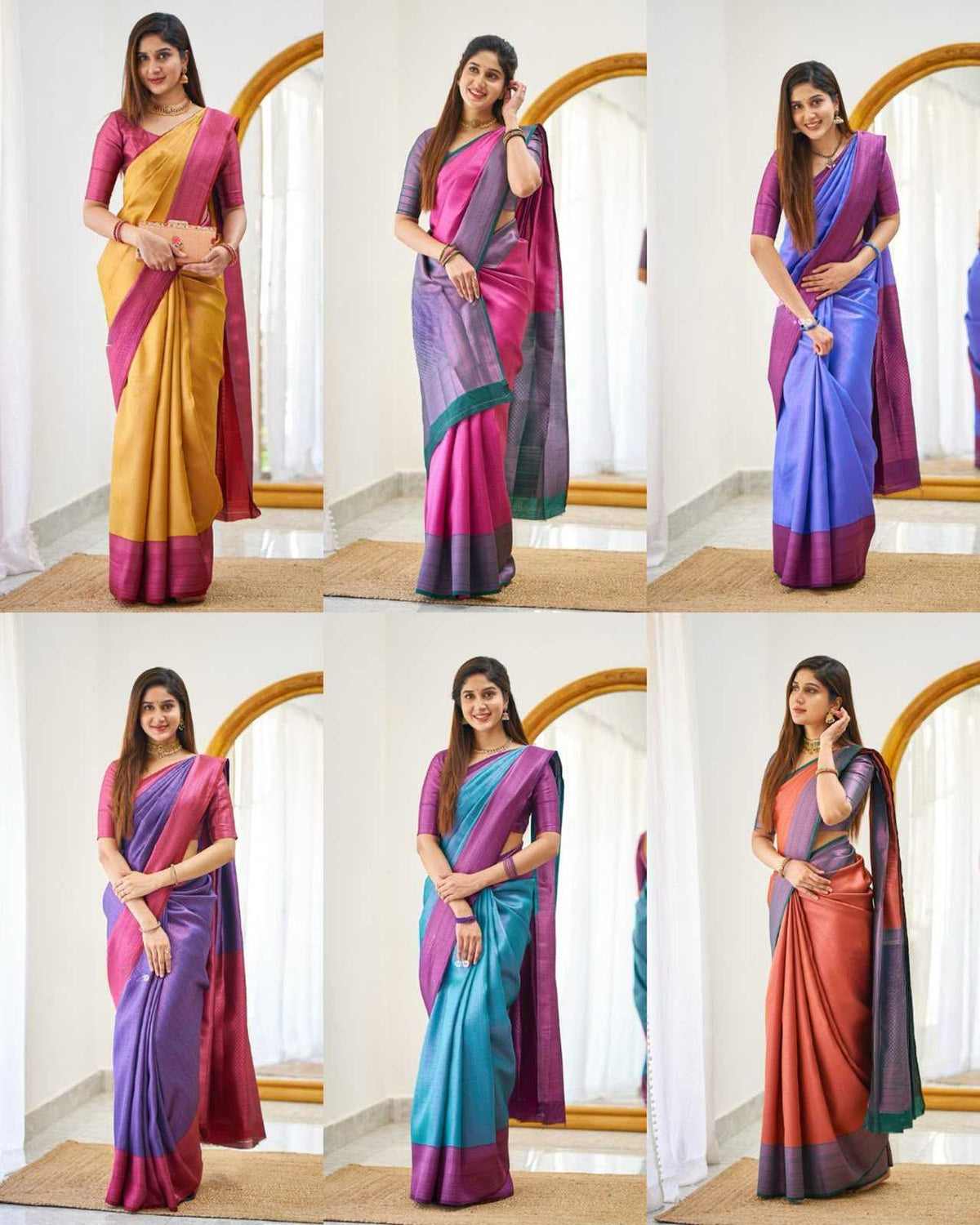 Lichi Silk Soft Saree in Baby Pink