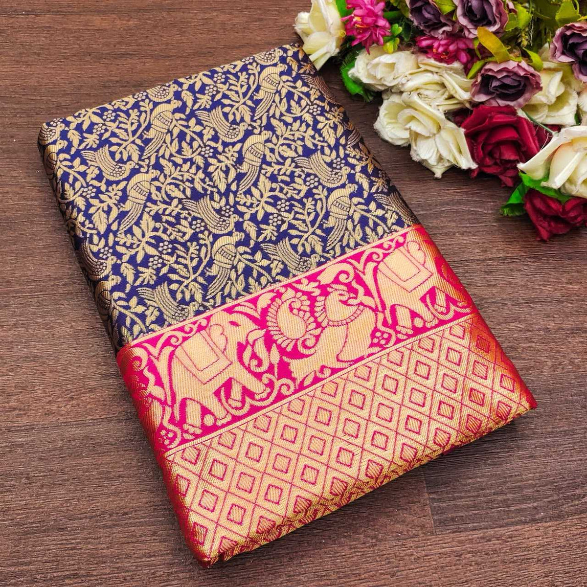 Lichi Silk Designer Saree