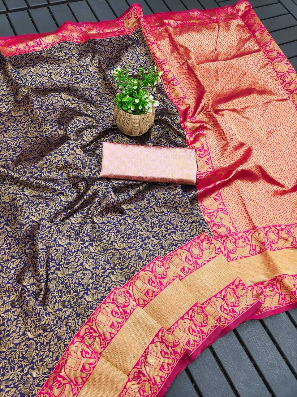 Lichi Silk Designer Saree