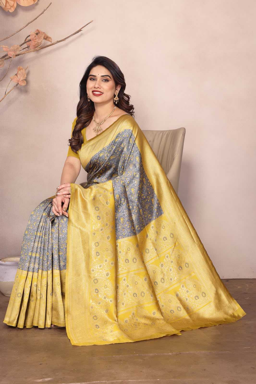 Lichi Silk Designer Saree