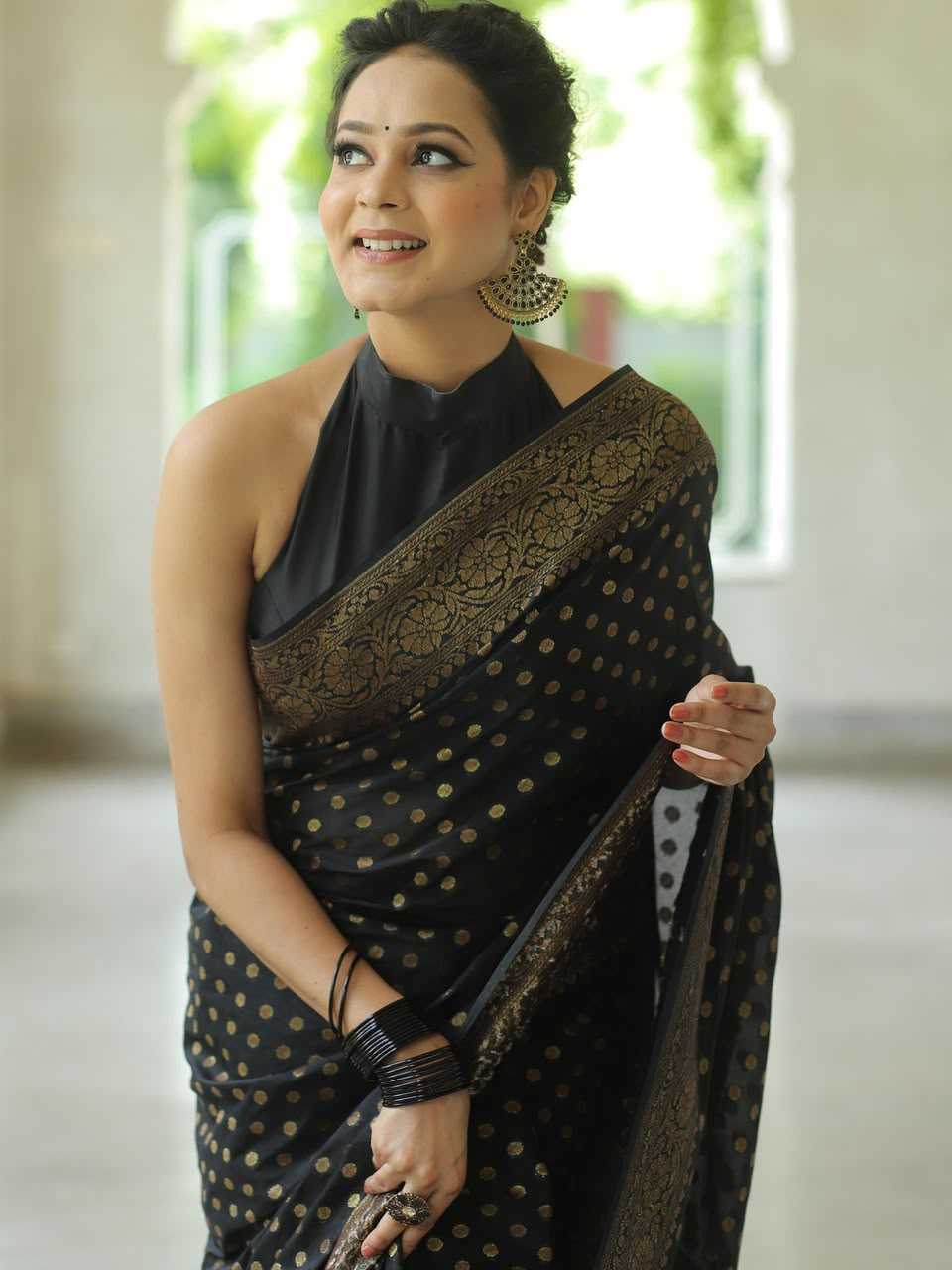 Lichi Silk Soft Saree in Dark Pink