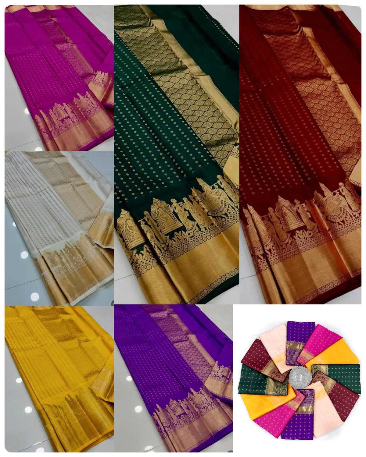 Lichi Silk Soft Saree in Lavender