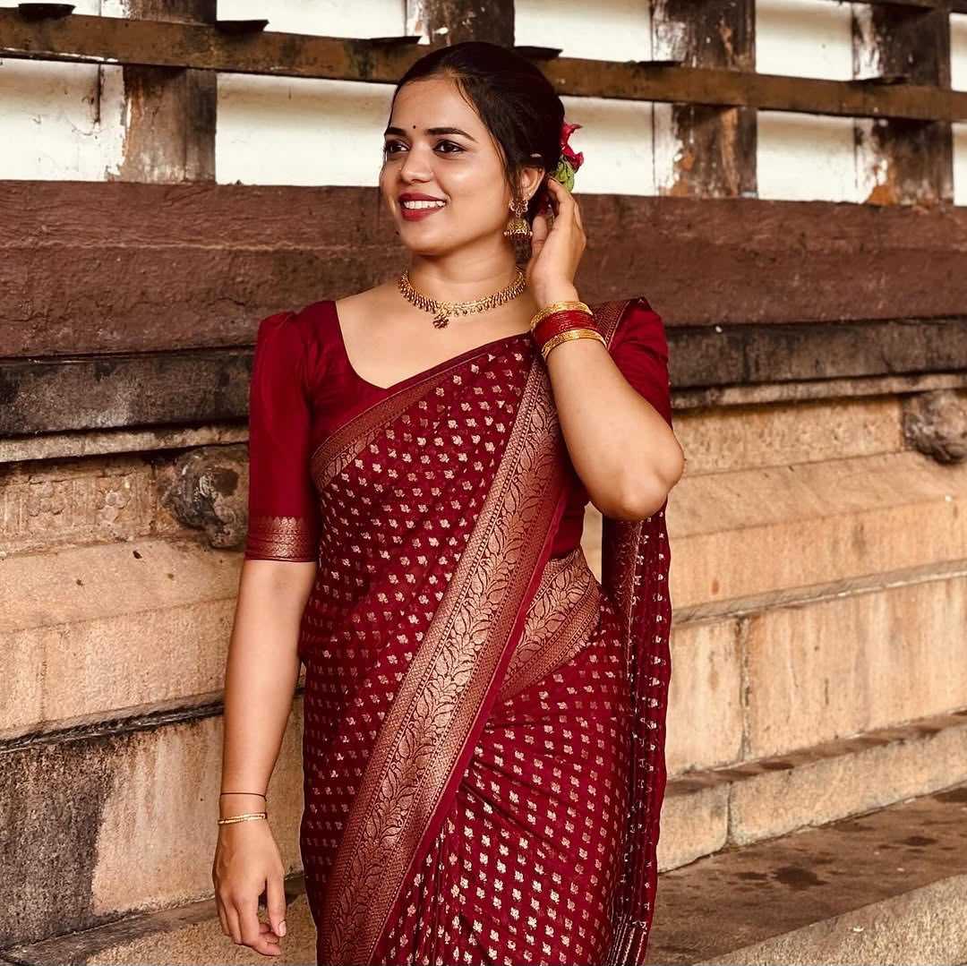 Lichi Silk Party Wear Saree