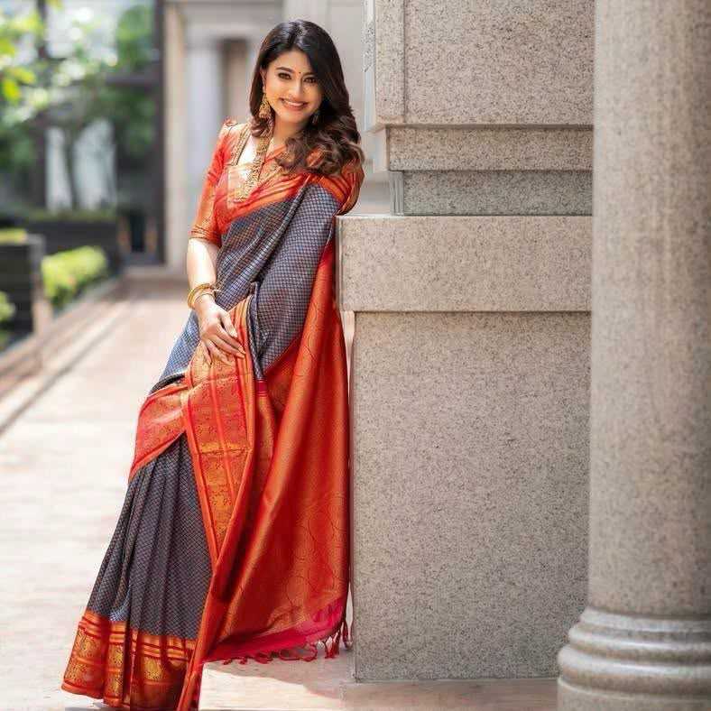 Lichi Silk Designer Saree 274