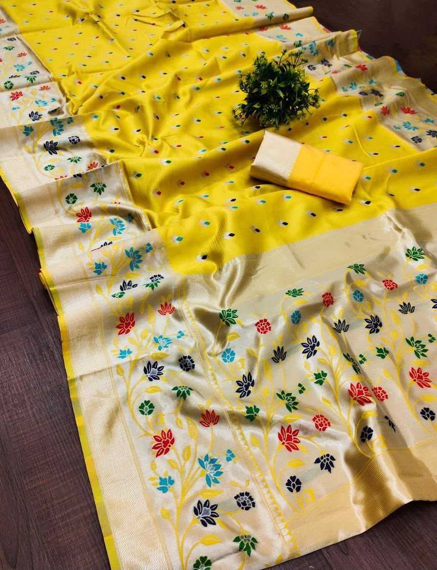 Lichi Silk Designer Saree in Deep Blue