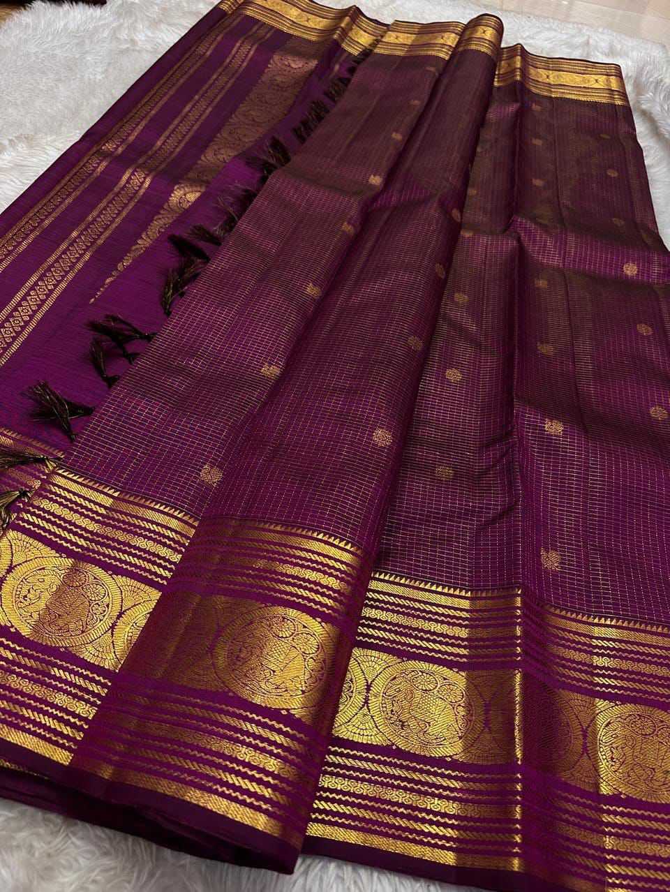 Lichi Silk Soft Saree in Navy Blue