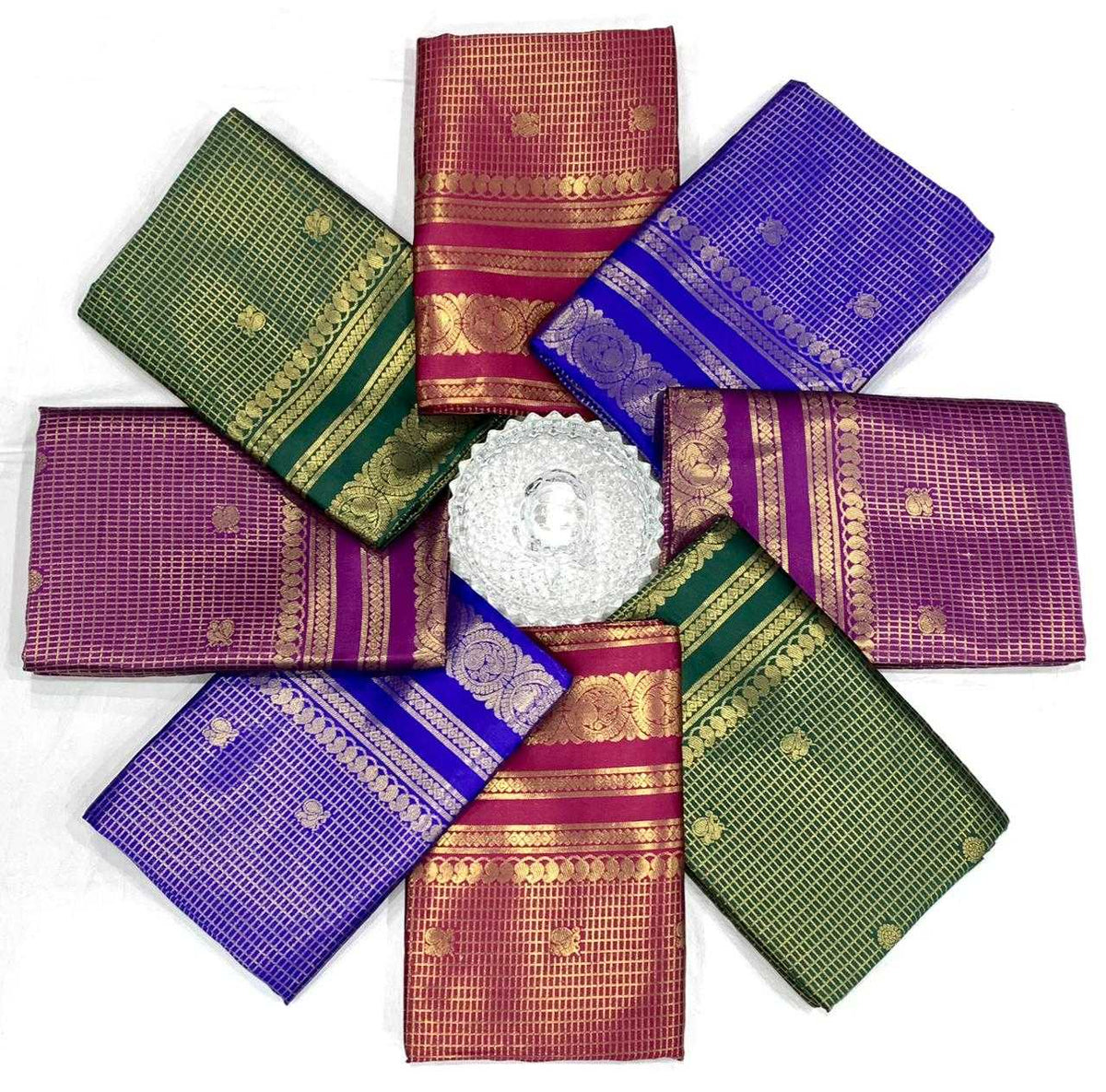 Lichi Silk Soft Saree in Navy Blue