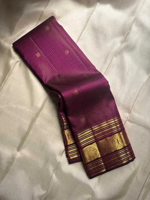 Lichi Silk Soft Saree in Navy Blue