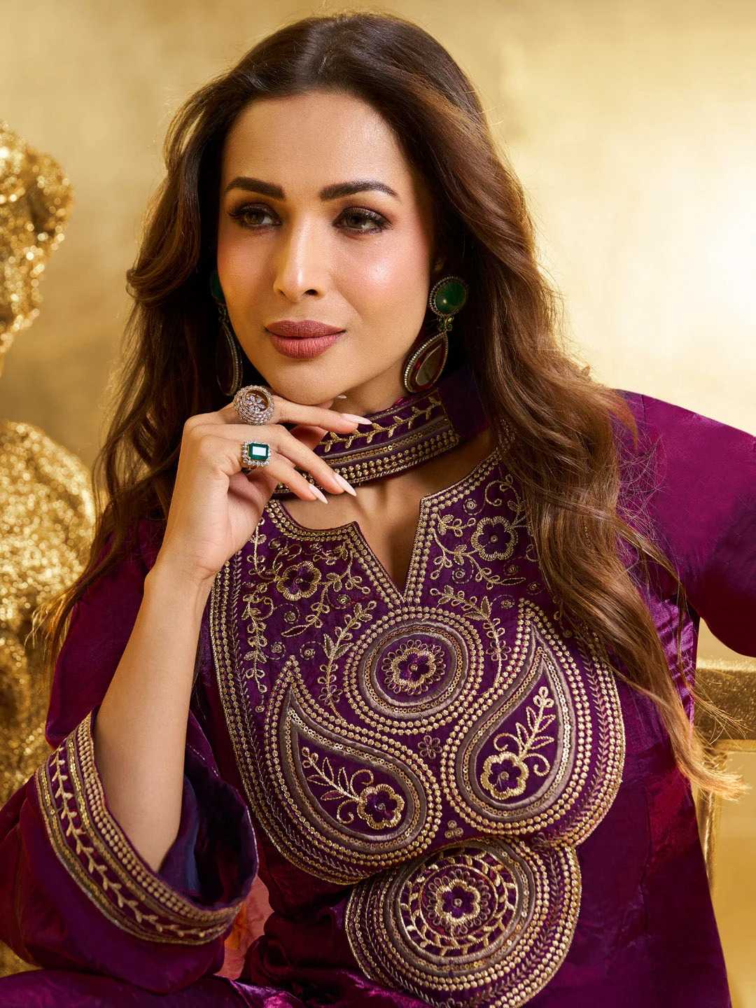 Pure Silk Sharara Salwar Suit
