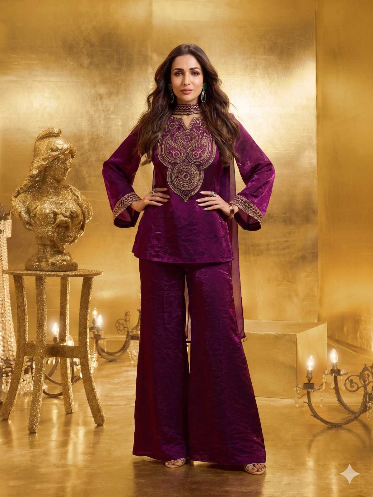 Pure Silk Sharara Salwar Suit