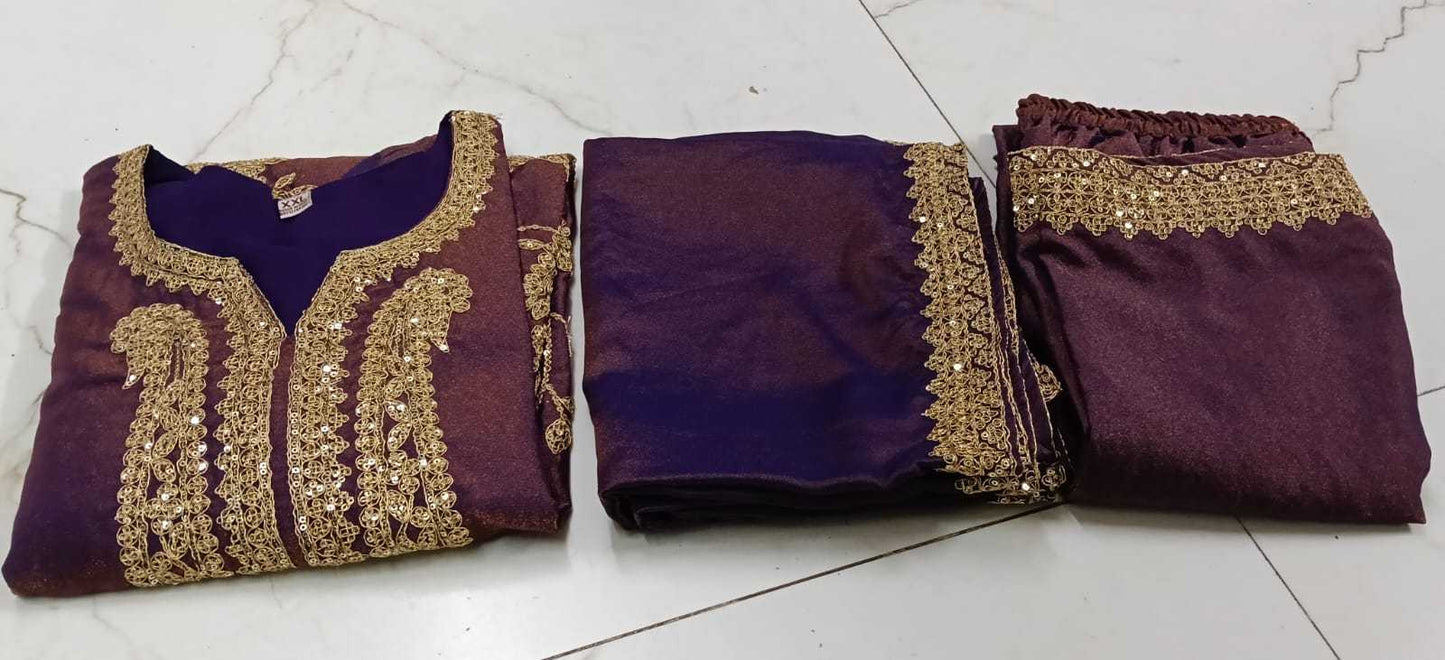 Pure Silk Sharara Salwar Suit