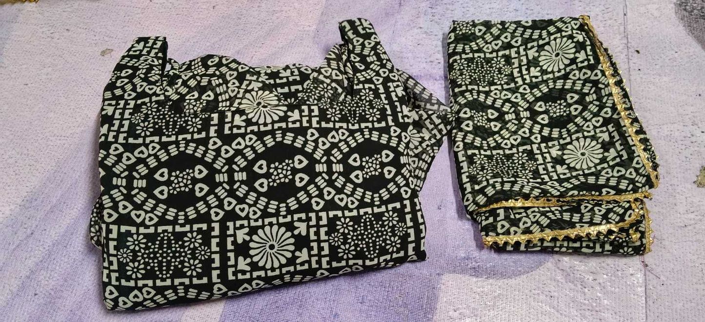 Printed Gown