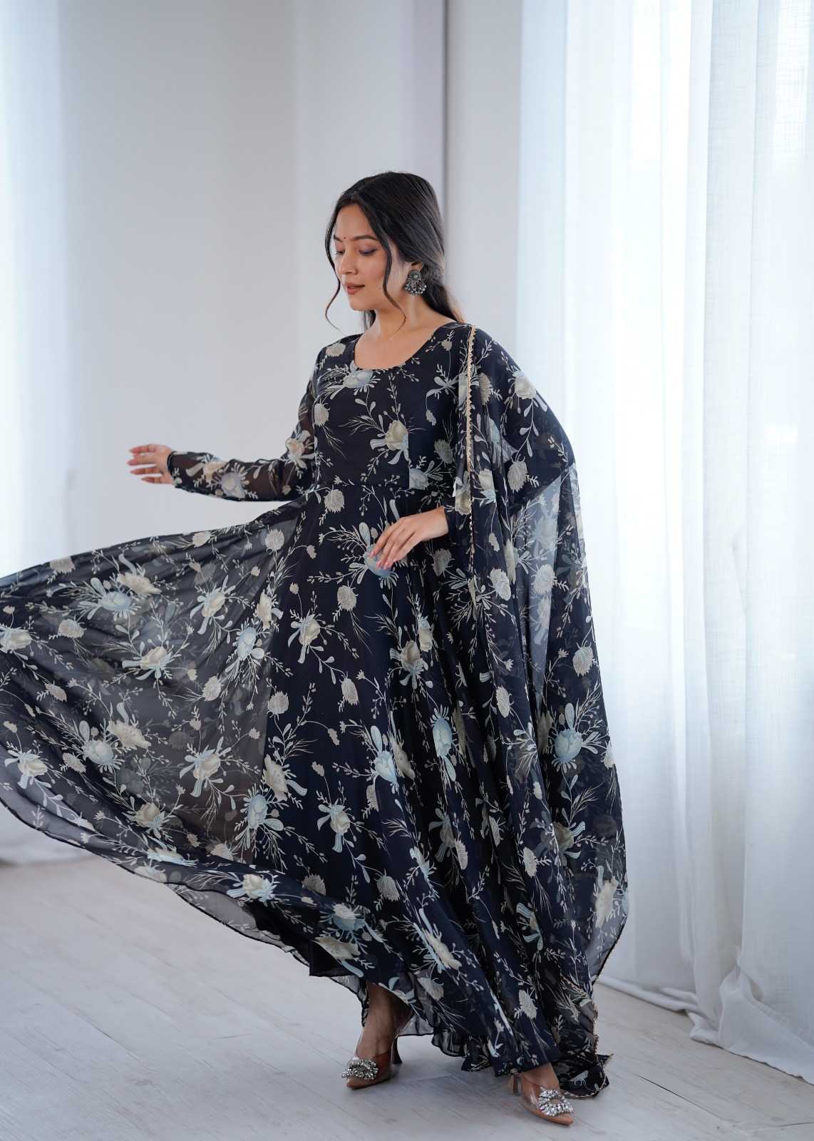 Printed Gown
