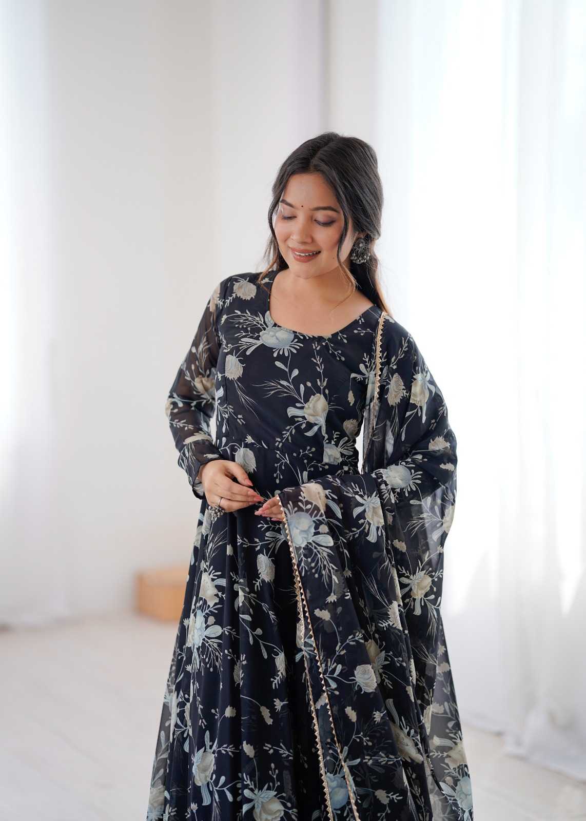 Printed Gown