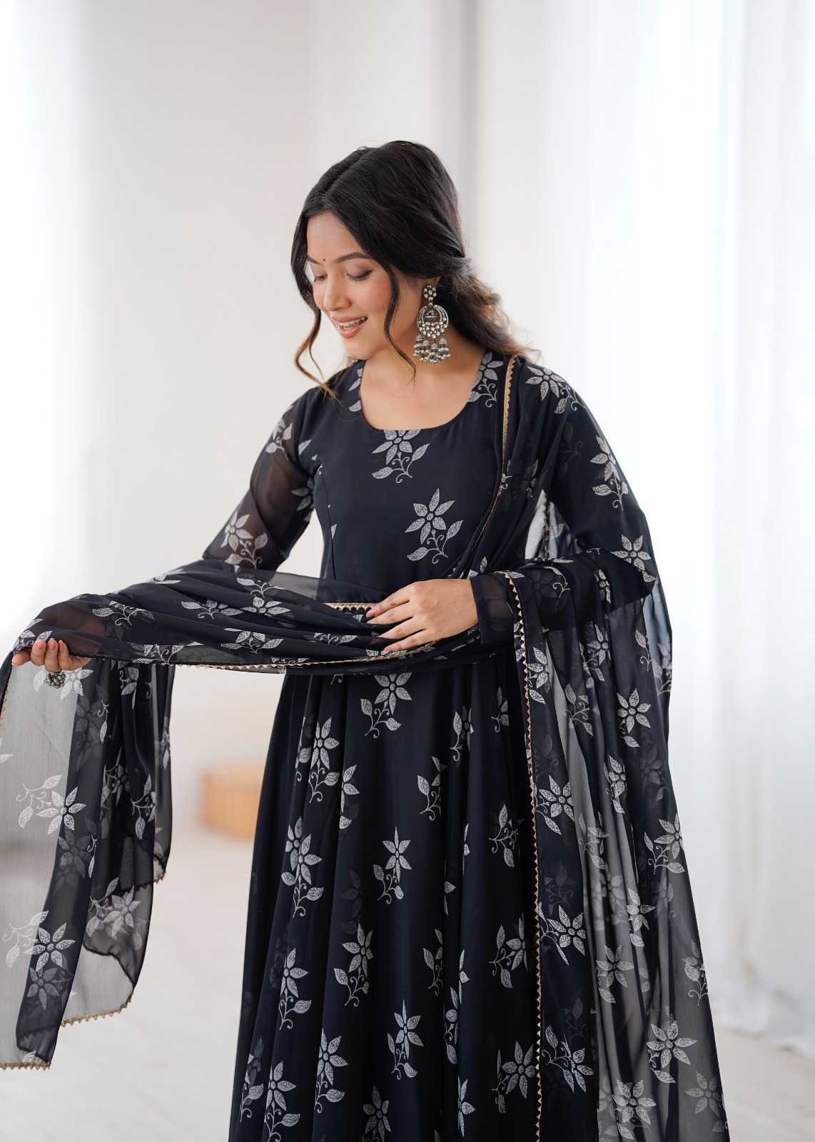 Printed Gown